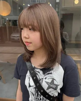 ミディアム 🌈トップデザイナー 金沢駅近nanamiのヘアスタイル