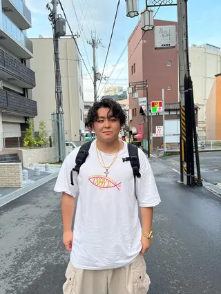 ショート パーマ メンズ 髪の修復専門サロン　hair place VIVE所属・KOTA / ハイトーン/髪質改善のヘアスタイル