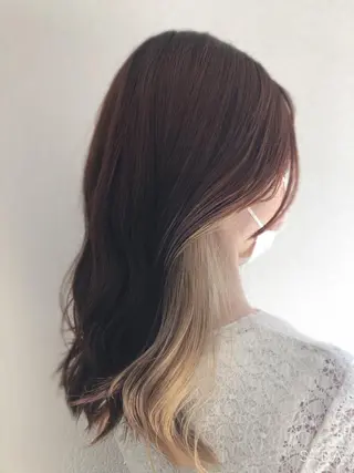 セミロング カラー edge.所属・くまがい みゆ【edge.】のヘアスタイル