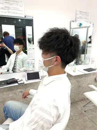 ショート パーマ メンズ メンズパーマ 特化中澤のヘアスタイル