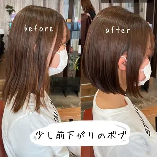 ミディアム 山本 茉希のヘアスタイル