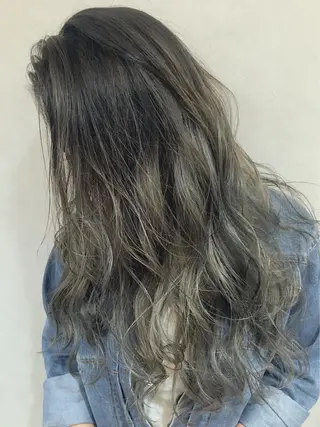 セミロング カラー ヘアアレンジ nubes所属・🌟高田 聖菜🌟のヘアスタイル