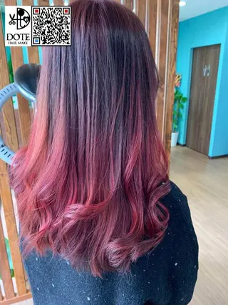 ロング カラー Dote所属・薬師寺 優のヘアスタイル