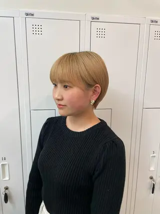 ショート amu所属・立野 莉央のヘアスタイル