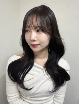 ロング レイヤー/韓国風 三好悠生のヘアスタイル