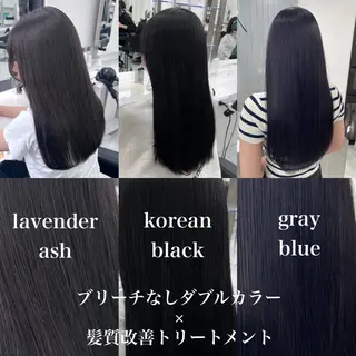 ロング カラー 韓国/うる艶カラー 💙ayana💙のヘアスタイル