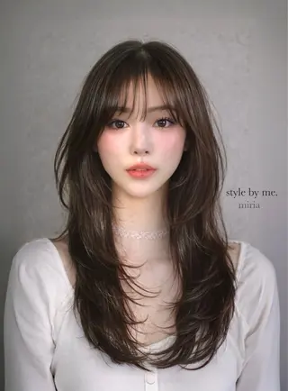 ロング 韓・中華美女ヘア 🇰🇷×🇨🇳のヘアスタイル