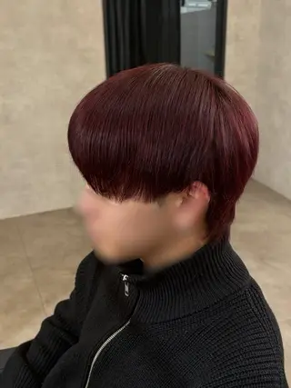 カラー メンズ 高田 美羽のヘアスタイル