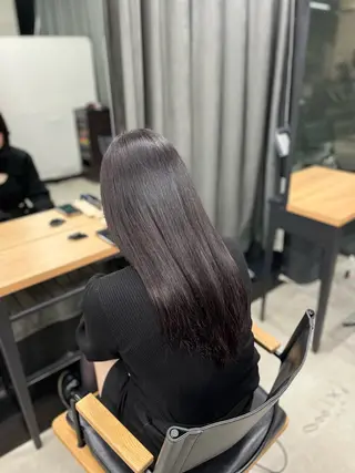 ロング カラー miku🧸 カットモデル/韓国風のヘアスタイル