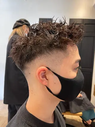 ショート パーマ メンズ amie高崎所属・高崎メンズパーマ 髪質改善TAKEのヘアスタイル
