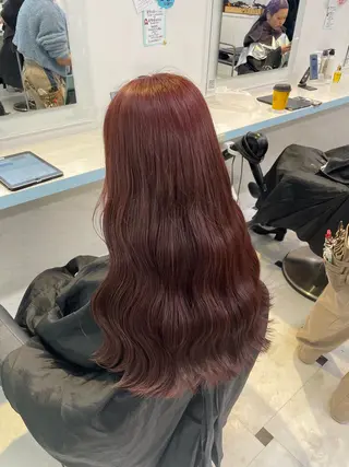 ロング カラー 🍒♡艶髪暖色カラー saaya♡🍒のヘアスタイル