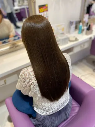 ロング カラー 藤原 侑香のヘアスタイル