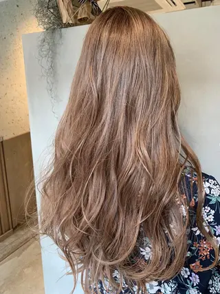 セミロング 渋谷ハイトーン/ デザインカラー阿部のヘアスタイル