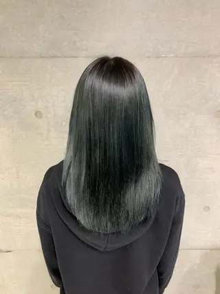 セミロング カラー メンズ THE./ブリーチ 透感カラー/髪質改善のヘアスタイル