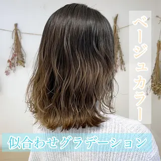 ミディアム カラー 学割 悟 韓国風艶髪縮毛矯正のヘアスタイル