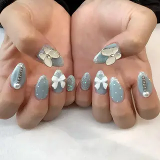 ネイル 💎🐰 saki. m 🐰💎のネイルデザイン