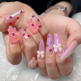ロング 💜MIYA nail川崎店のネイルデザイン