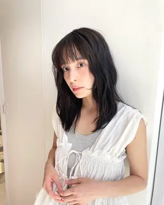 ミディアム カラー soto.所属・ショートカット♡ 石川優奈のヘアスタイル