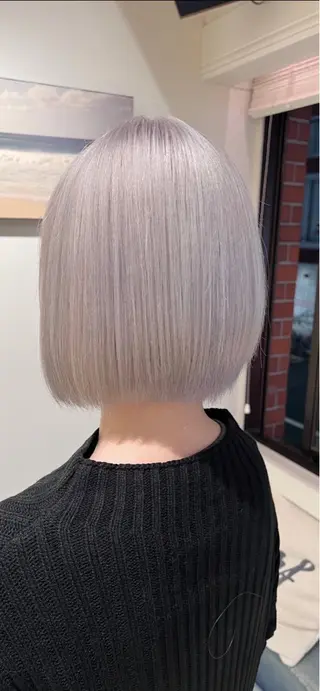 ミディアム 渋谷ハイトーン/ デザインカラー阿部のヘアスタイル