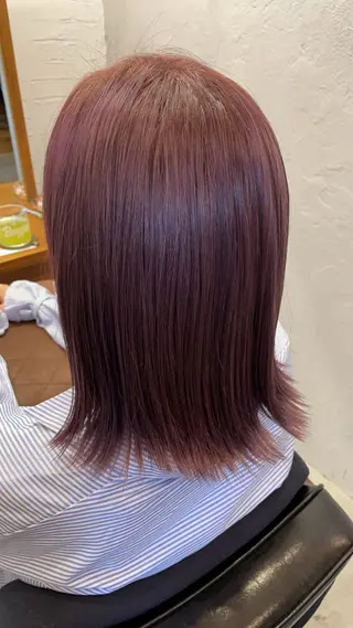 ミディアム カラー 髪質改善カラー🫧 西岡 有希のヘアスタイル