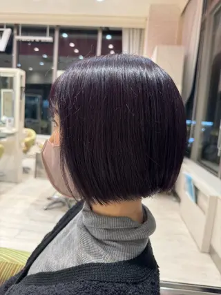 ミディアム 松尾 怜奈のヘアスタイル