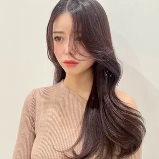 ロング カラー 顔周り指名NO.1 🤍似合わせ／Maoのヘアスタイル