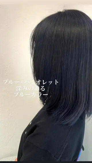 ミディアム カラー 似合わせカラー/艶 髪質改善/ヨシザキのヘアスタイル