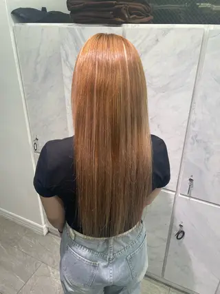 ロング ハイトーンカラーエク ステ🌺RENA🌺のヘアスタイル