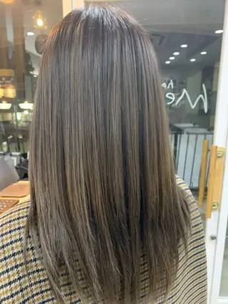 セミロング カラー memento 斎藤大覚のヘアスタイル