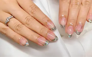 ネイル 23時まで❤︎韓国、 ワンホンネイルのネイルデザイン