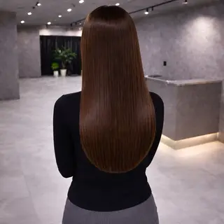 ロング カラー nameless髪質 改善ブリーチ心斎橋のヘアスタイル