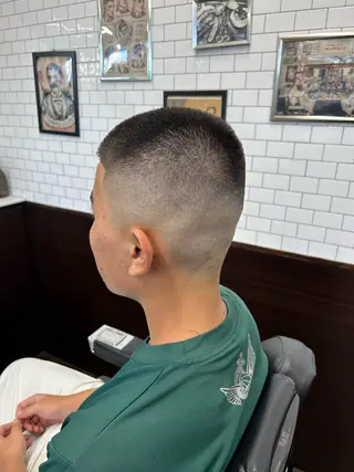 ショート メンズ B.B.Cams西原店所属・無料モデル募集中‼️ 安座間💈のヘアスタイル