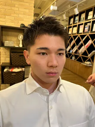 ショート メンズパーマ いしだ りょうのヘアスタイル