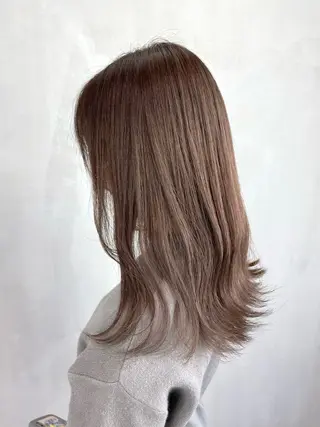 セミロング カラー 田口 智也のヘアスタイル