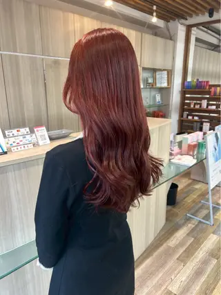 ロング カラー 岩崎 太陽のヘアスタイル