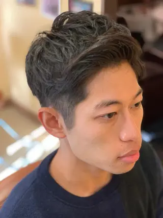 ショート パーマ メンズ HOMMEHAIR4所属・砂川 太成のヘアスタイル