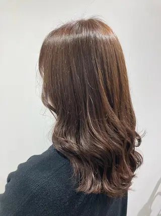 ミディアム カラー 透明感カラー 板橋　島村美咲のヘアスタイル