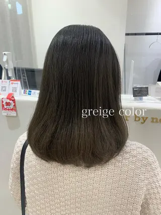 セミロング カラー ボブ/美髪矯正 /佐藤　奈巳のヘアスタイル