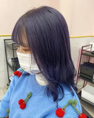 ミディアム カラー ヘアアレンジ SALOWIN横浜所属・𓍯韓国style/ 髪質改善𓍯中村和希のヘアスタイル