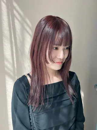 ロング カラー hub hair レイヤー/透明感のヘアスタイル