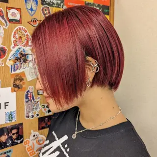 ショート カラー fuwat所属・秋葉原でカラーする なら🐉ちぇーたんのヘアスタイル