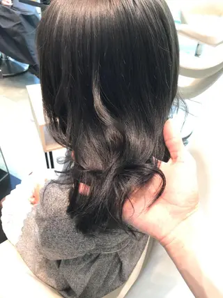セミロング カラー ヘアアレンジ Re:ta KANZOのヘアスタイル