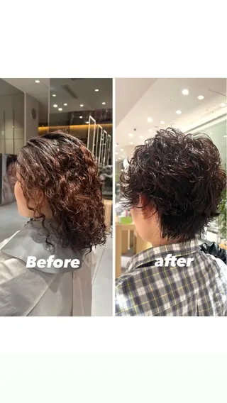 ショート パーマ kako　ショート ボブのヘアスタイル