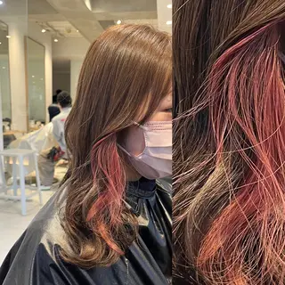 ミディアム カラー ヘアアレンジ stylist ◎RUKI.のヘアスタイル