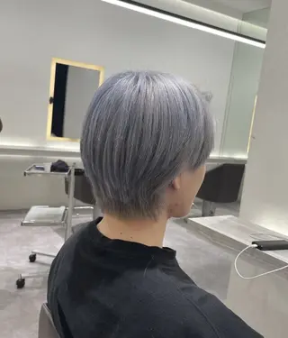 ショート カラー メンズ Reginavita栄所属・パーマ×メッシュ/ 本日空き○/岡本一真のヘアスタイル