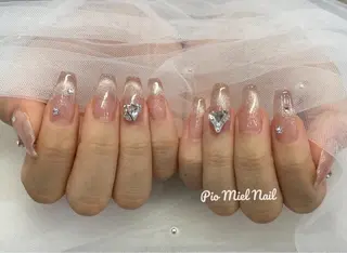 ネイル HANA 長さだしのネイルデザイン