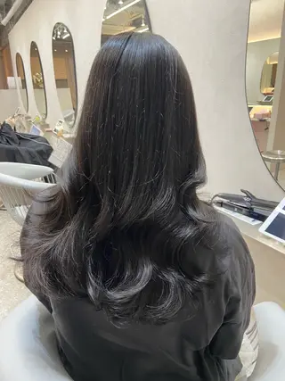 セミロング 新宿/韓国ヘア 中明度カラー/かやのヘアスタイル