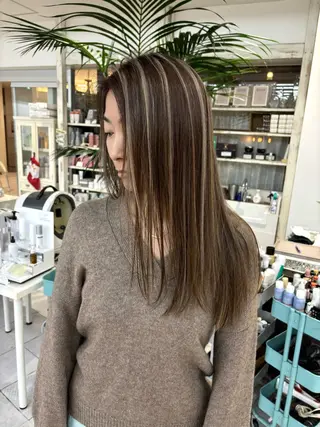 ロング 海外風レイヤーカット 👑店長　平松　由のヘアスタイル