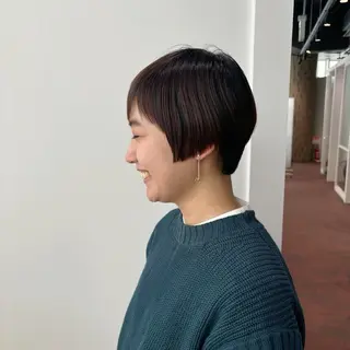 ショート ショート／ミニボブ マンツーマン/マユコのヘアスタイル