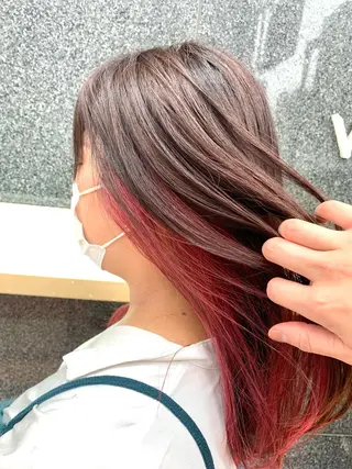 ロング カラー 🔶似合わせセンター パート/ヤス🔶のヘアスタイル